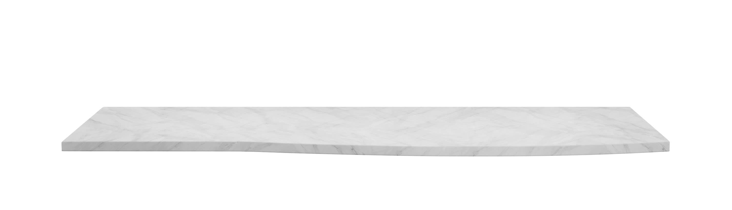 Hudson Reed Sarenna Marble Worktop, Durable Natural Stone Bathroom Worktop for Vanity Units, Solid Surface Countertop Designed in Premium Grey Finish, 1000mm