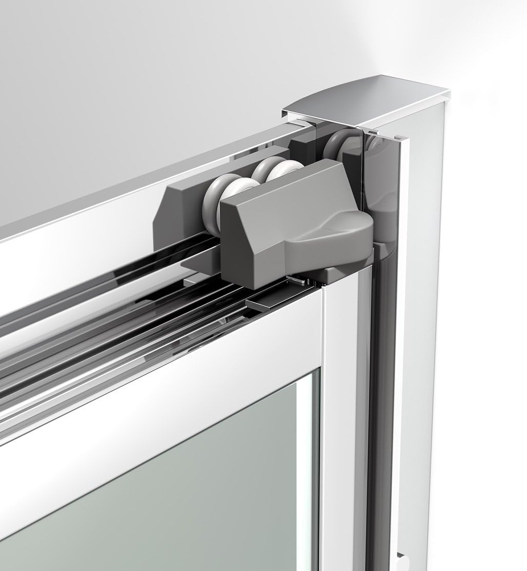 iBathUK Vesper Bifold Shower Enclosure, Reversible 6mm EasyClean Glass Door Cubicle, 700mm