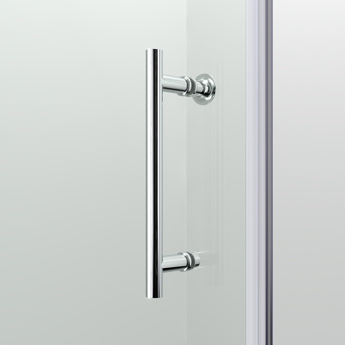 iBathUK Solis Pivot Hinge Shower Enclosure, Reversible 6mm Thick Toughened Glass Cubicle Door, Pivot Shower Enclosure, 760mm