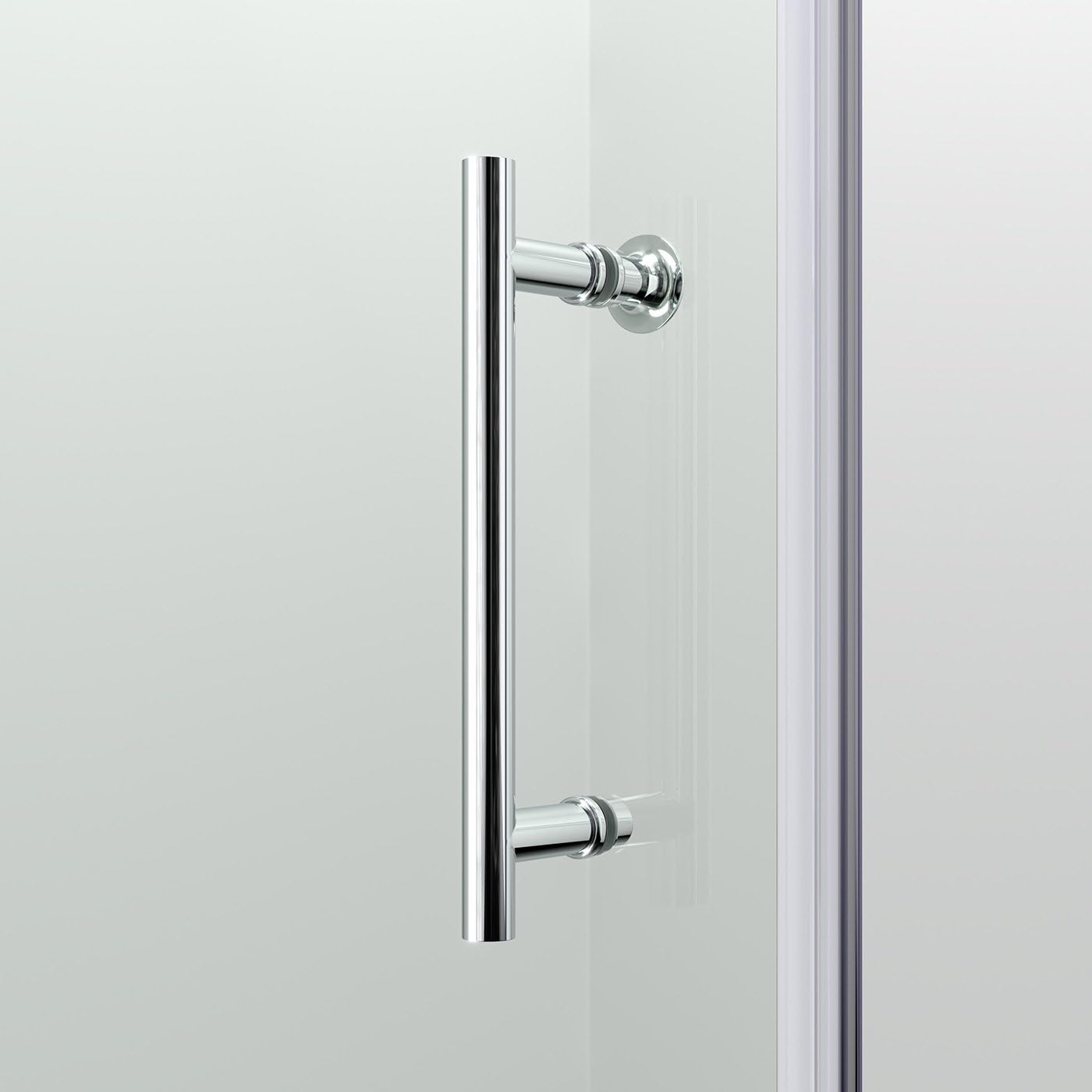 iBathUK Solis Sliding Shower Enclosure, Reversible 6mm Toughened Glass Door for Modern Bathroom Cubicles, Sliding Shower Enclosure, 1000mm