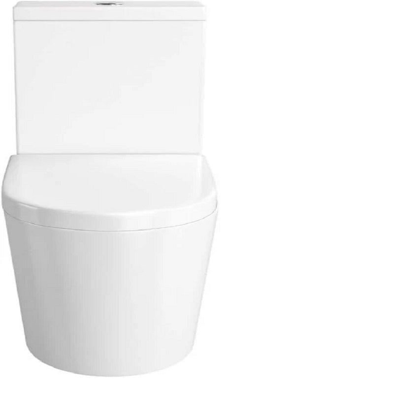 Fidenza Rimless Close Coupled Toilet with Soft Close Seat & Cistern - White