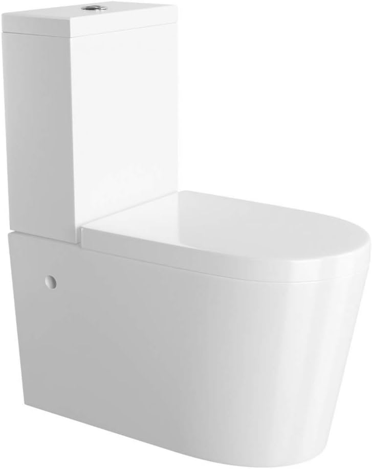 Fidenza Close Coupled Toilet with Soft Close Seat & Cistern - White