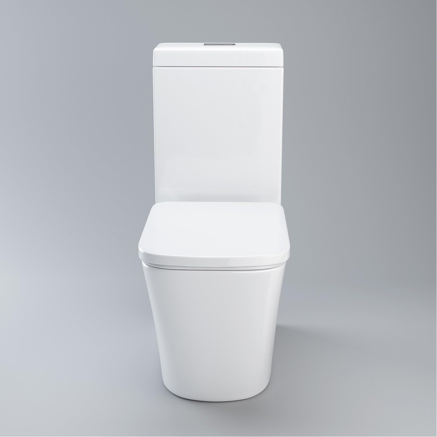 Salerno Close Coupled Toilet with Soft Close Seat & Cistern - White