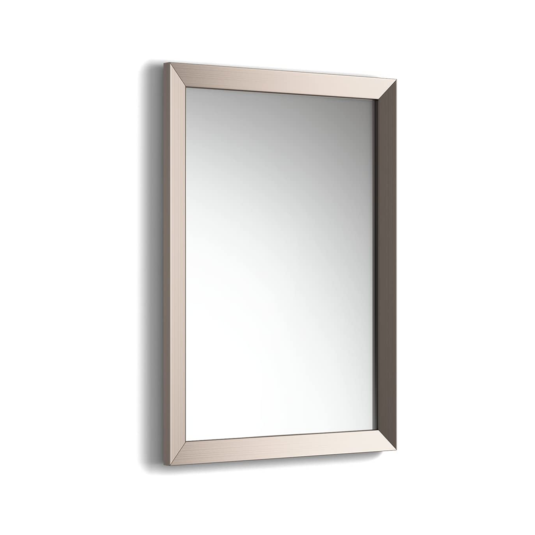 iBathUK Brillia Bevelled Pewter Framed Bathroom Mirror