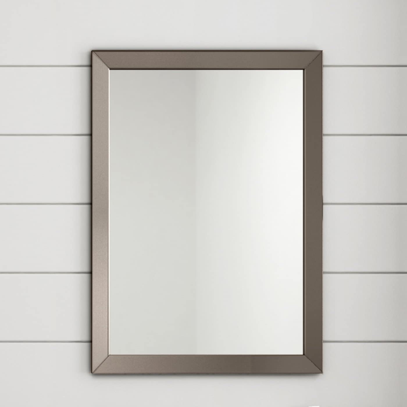 iBathUK Brillia Bevelled Pewter Framed Bathroom Mirror