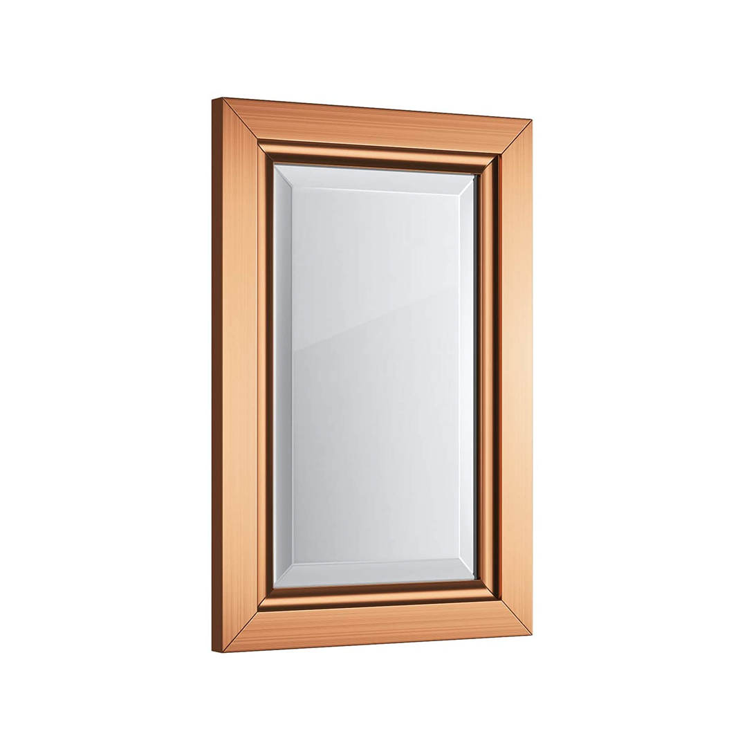 iBathUK Mirana Copper Bevelled Framed Bathroom Mirror - Silver
