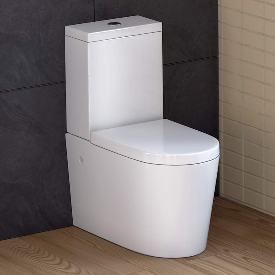 Fidenza Close Coupled Toilet with Soft Close Seat & Cistern - White