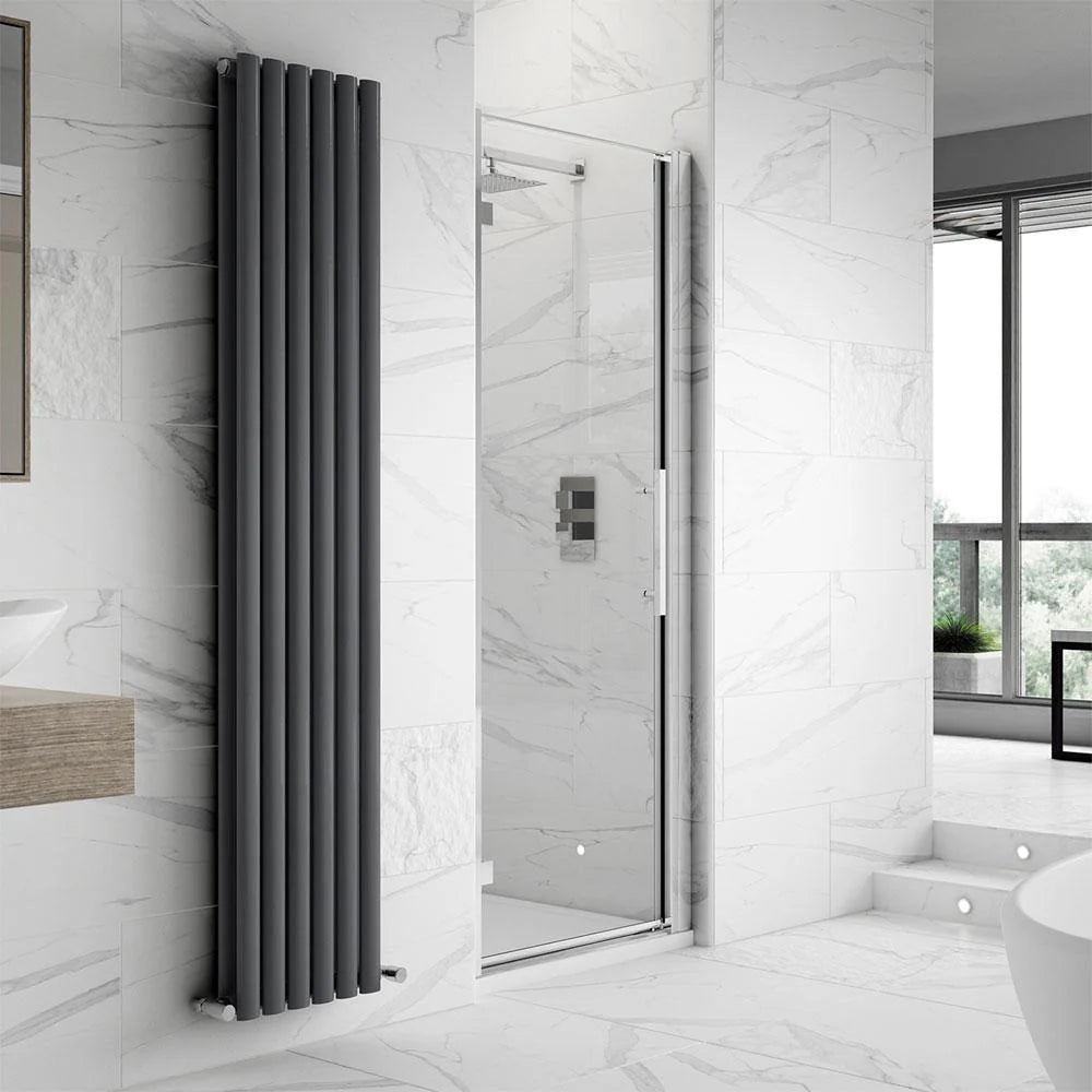 Oasis 8mm Glass Hinged Shower Door - Chrome