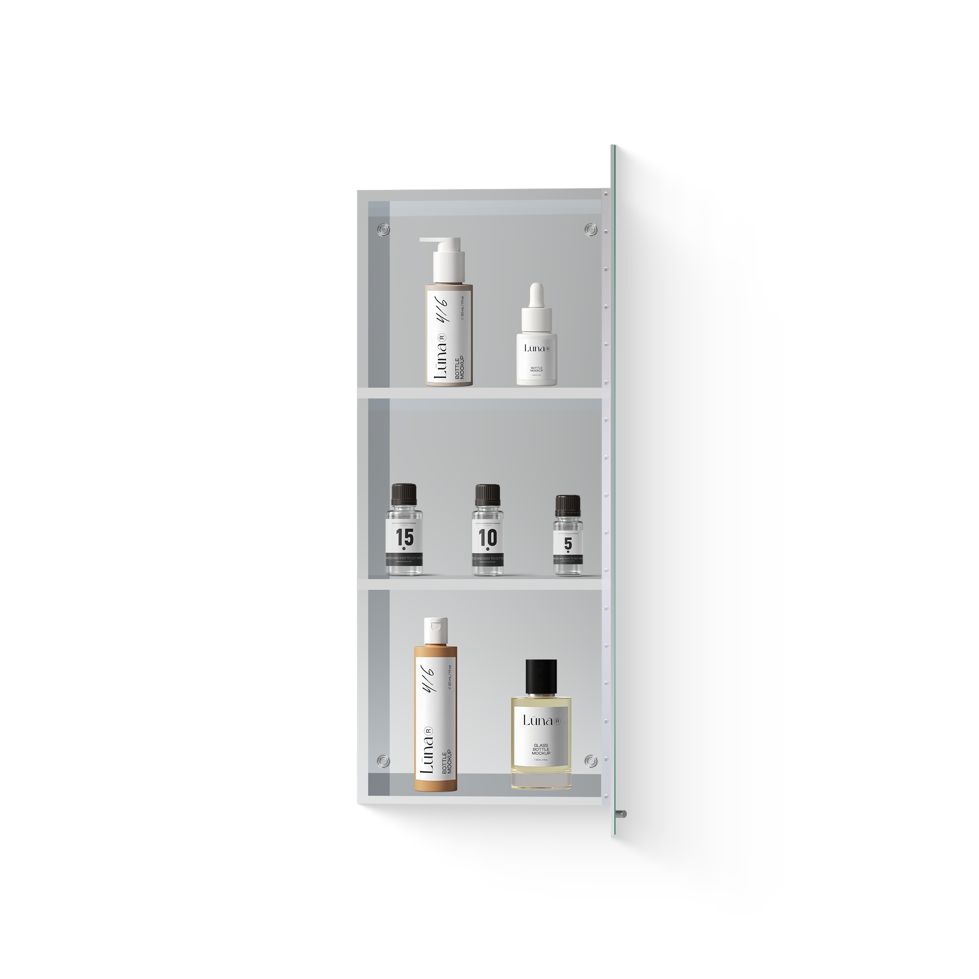 Revo  Non Illuminated Mirror Cabinet