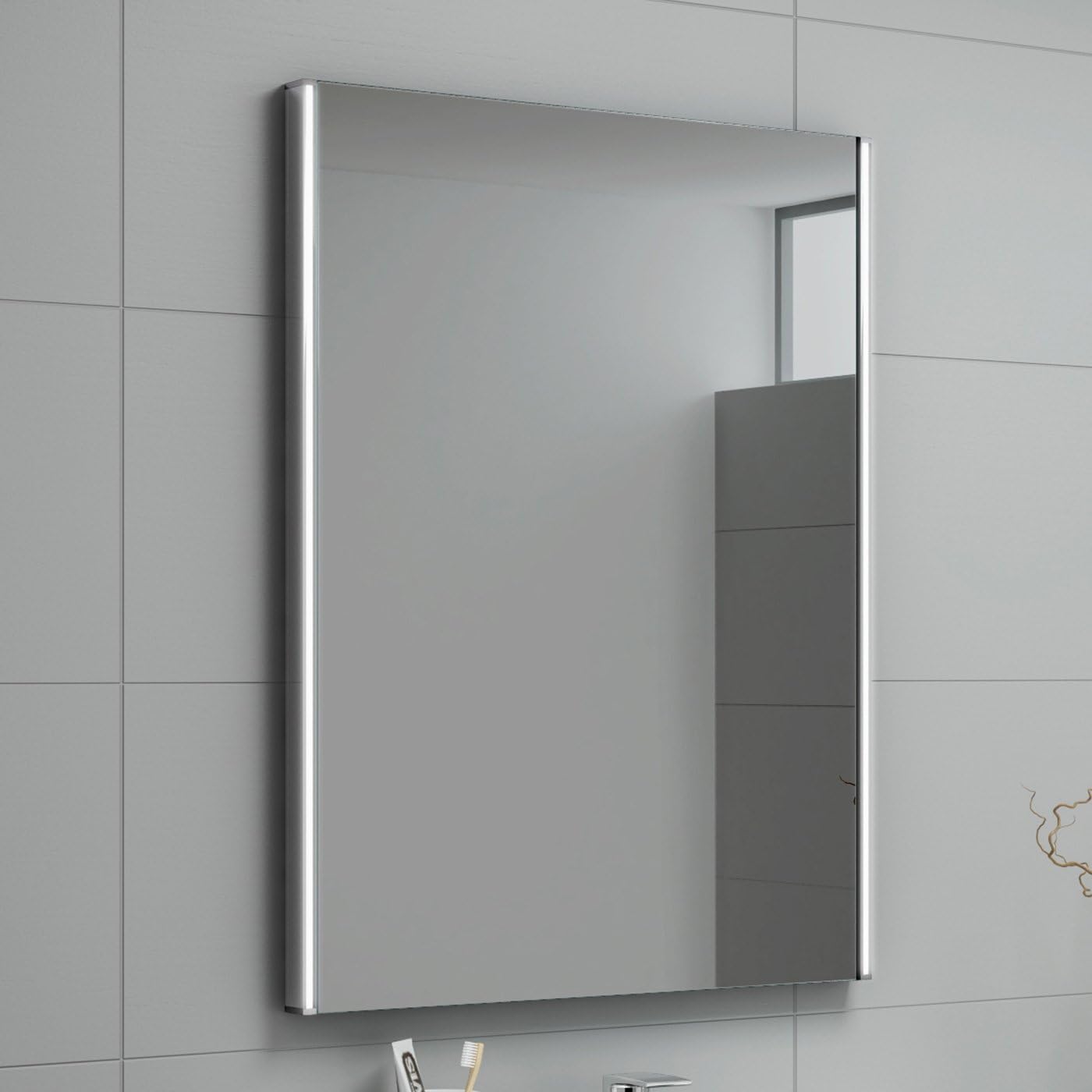 Aurora Rectangular Illuminated LED Mirror - 500mm x 700mm