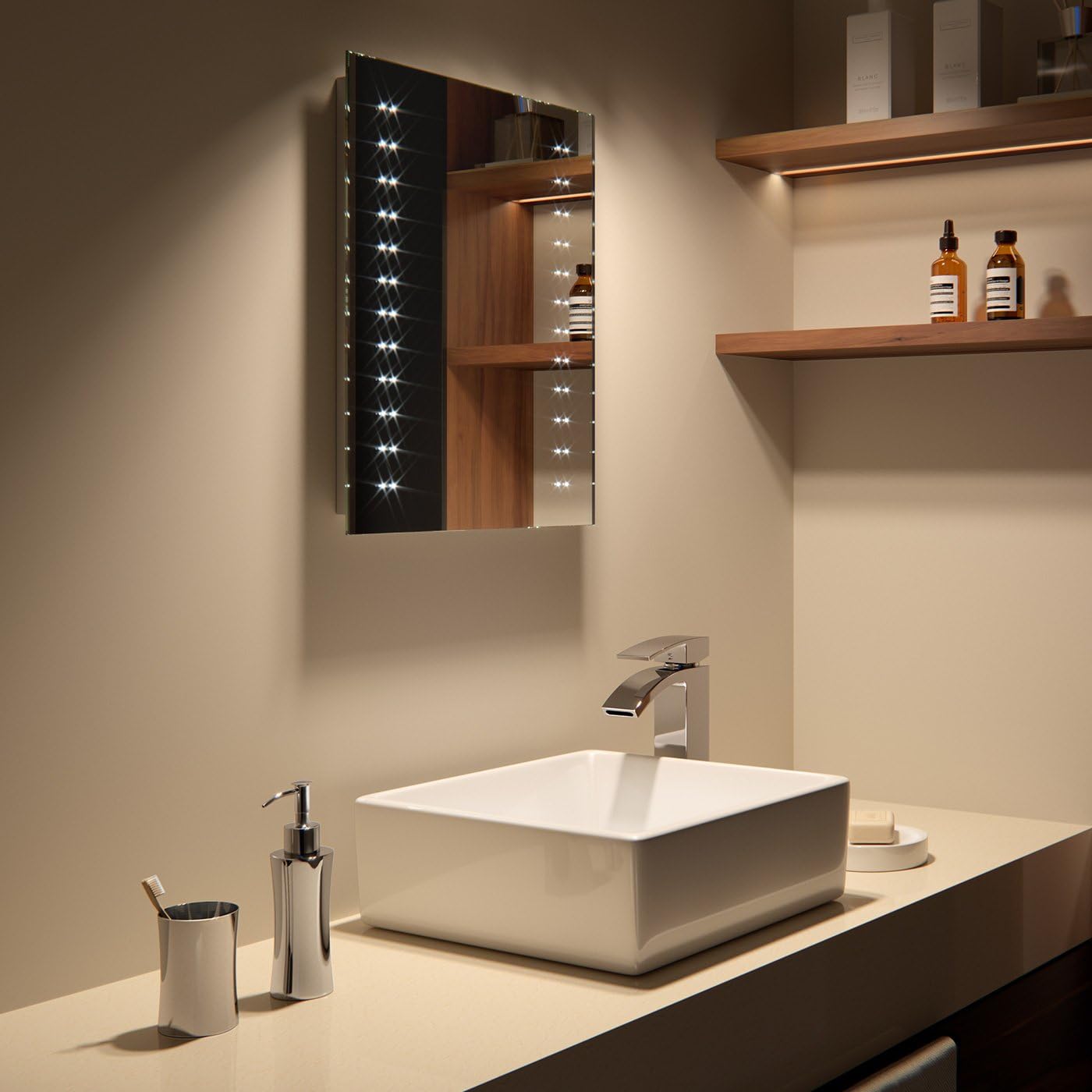 Vega LED Illuminated Rectangular Mirror