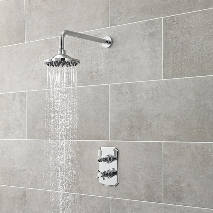 Maria 1 Outlet Thermostatic Concealed Shower Valve - Chrome