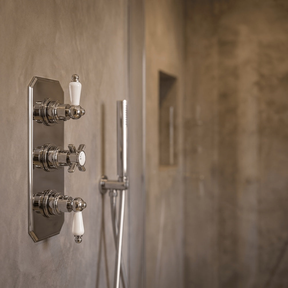 Maria Thermostatic 2 Outlet Concealed Shower Valve - Chrome