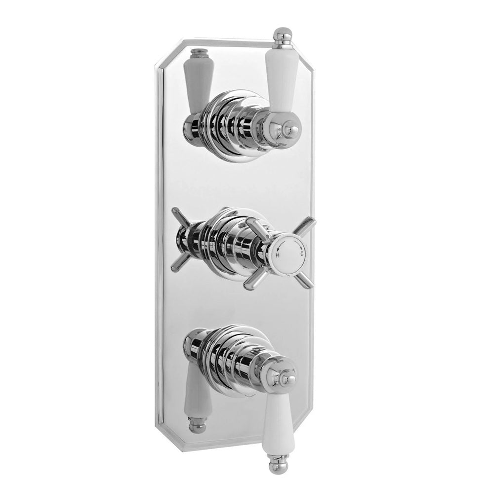 Maria Thermostatic 2 Outlet Concealed Shower Valve - Chrome