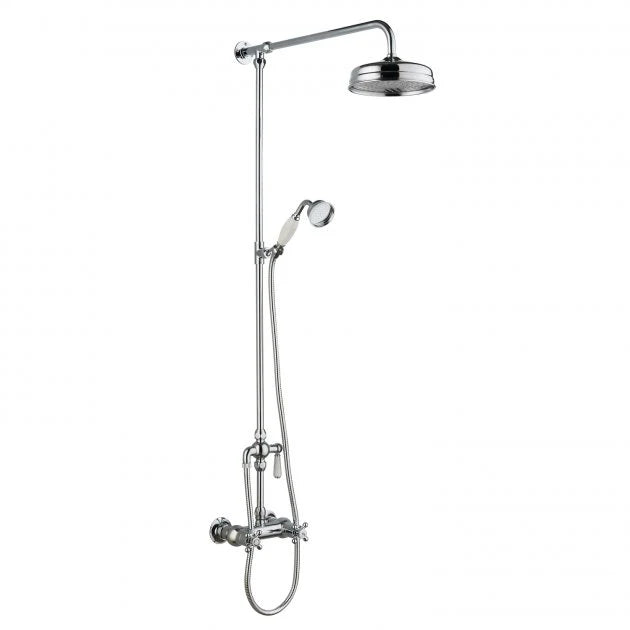 Omega Traditional Thermostatic Bar Shower Valve -  1245mm