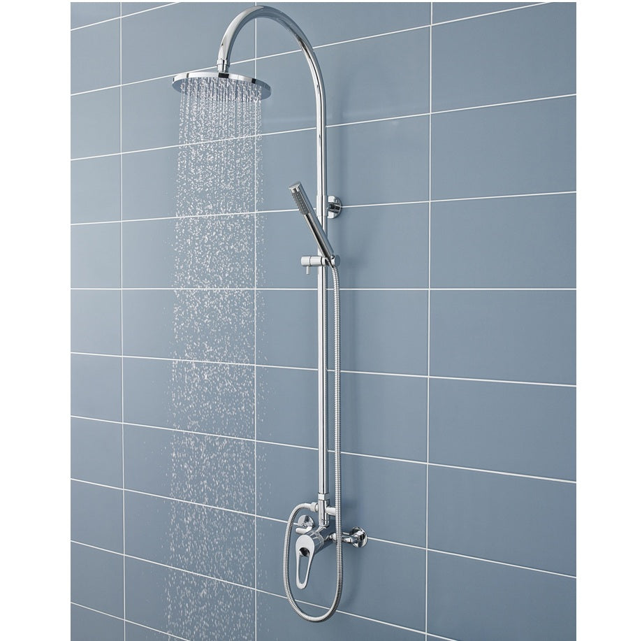 Knurl Manual 1 Outlet Concealed Shower Valve - Chrome