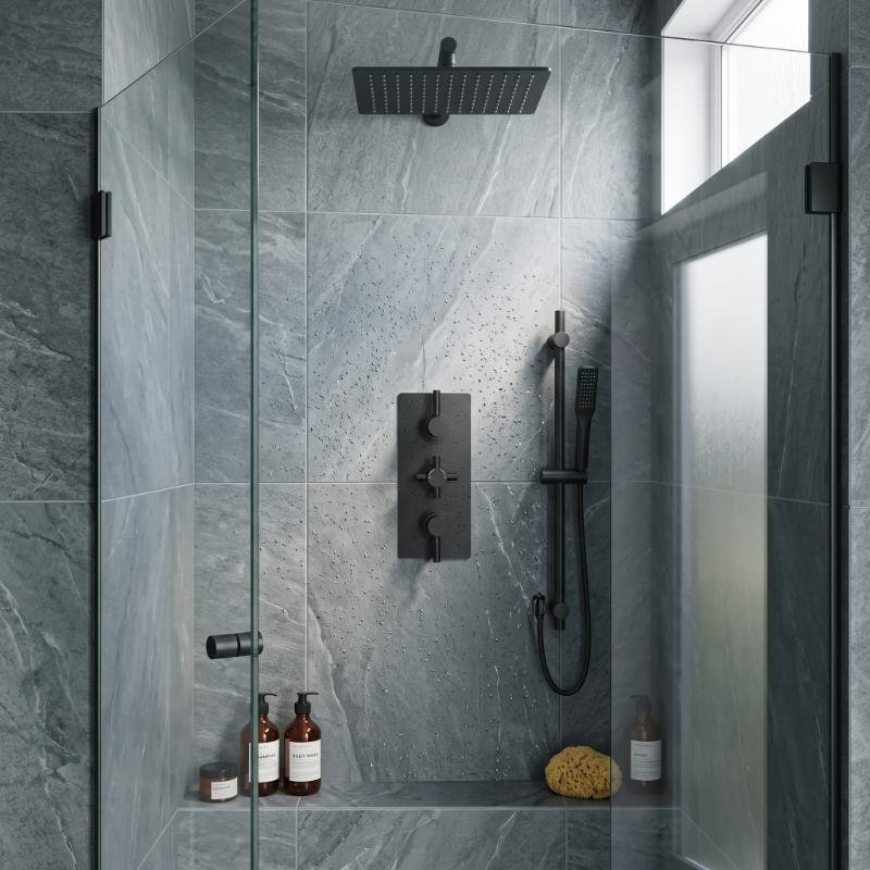 Axiom Thermostatic 3 Outlet Concealed Shower Valve With Diverter