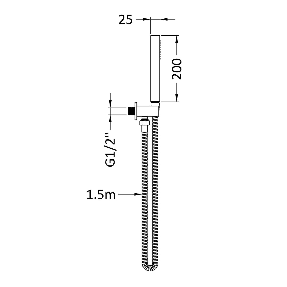 Aura Shower Handset Kit Parking Bracket Kit Outlet Elbow - 30mm