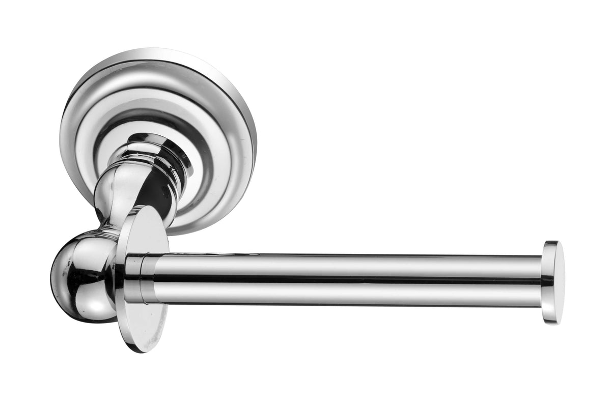 Georgina Wall Mounted Traditional Toilet Roll Holder - Chrome