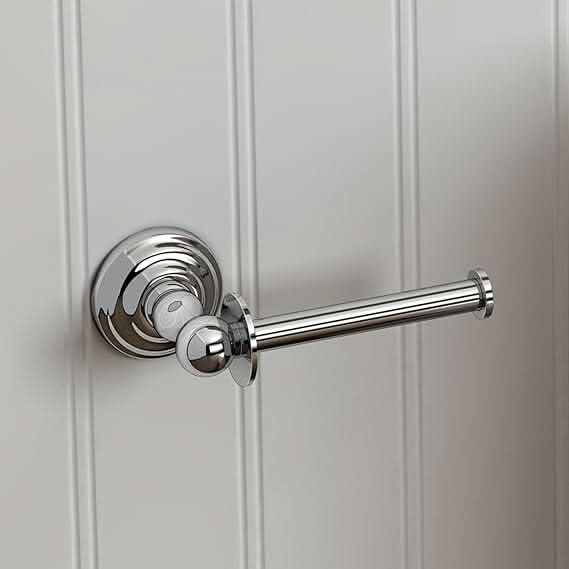 Georgina Wall Mounted Traditional Toilet Roll Holder - Chrome