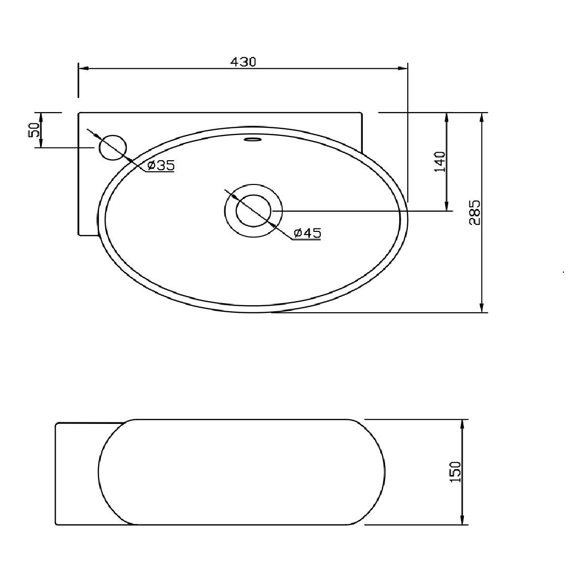 Sleek Close Coupled Toilet Set And Cloakroom Wall Hung Basin Suit - White