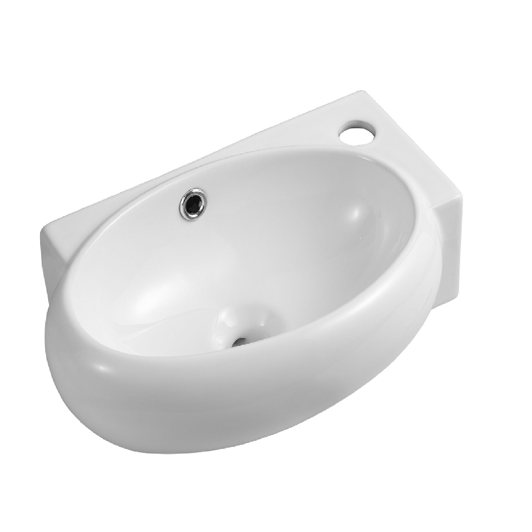 Sleek Close Coupled Toilet Set And Cloakroom Wall Hung Basin Suit - White
