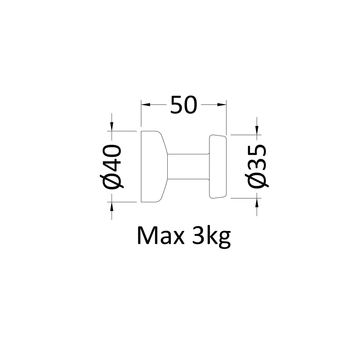 Opra Magnetic Robe Hook - Chrome