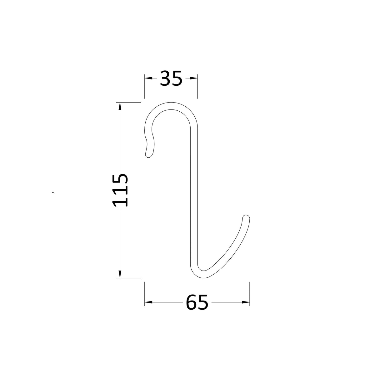 Opra Radiator Robe Hook - Chrome