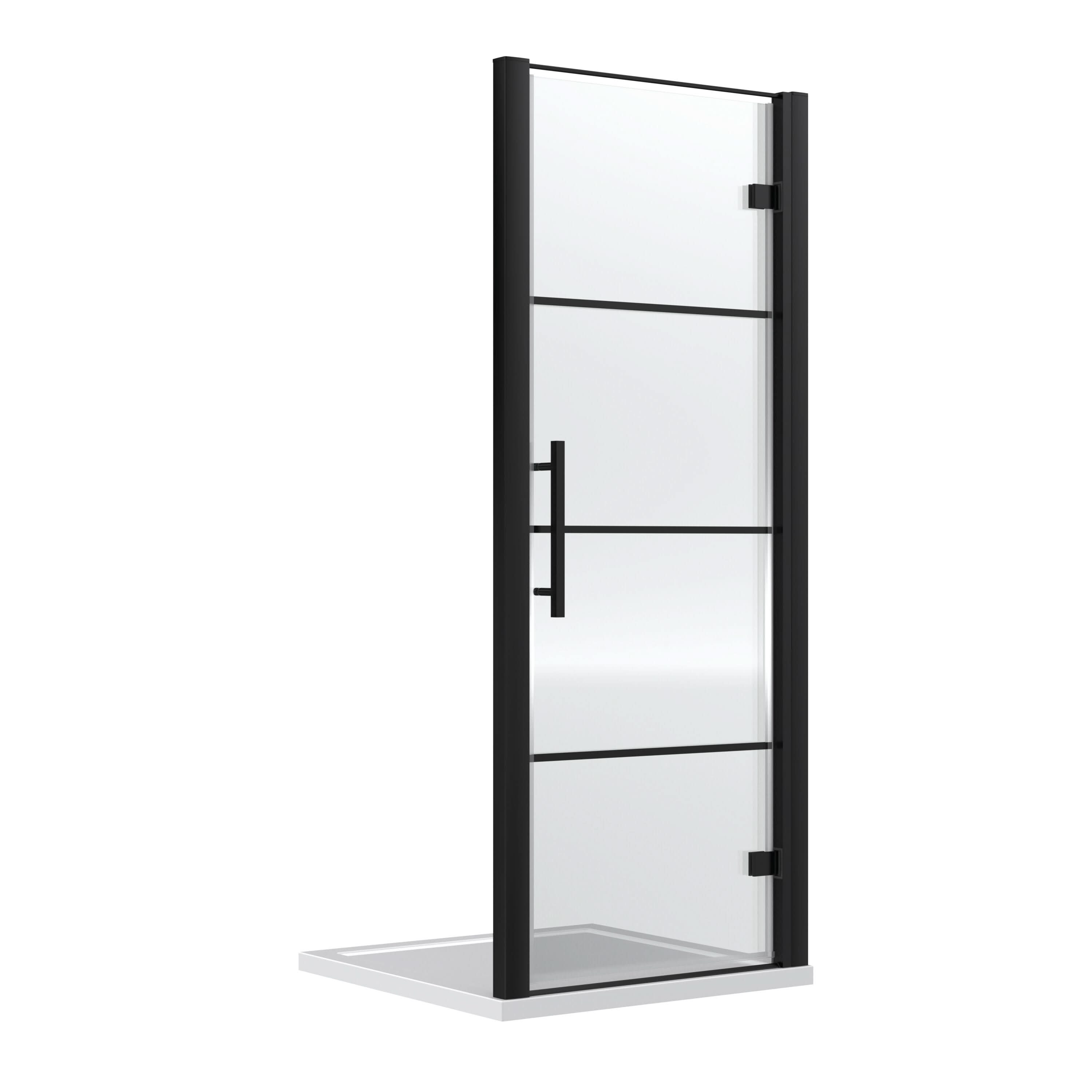 Cove 8mm Glass Recessed Hinged Shower Door