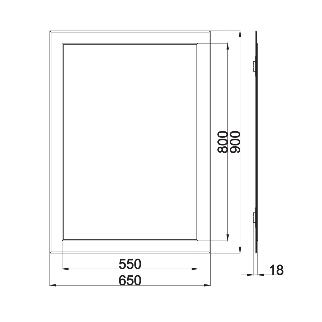 Sienna Frameless Designer Non Illumonated Mirror
