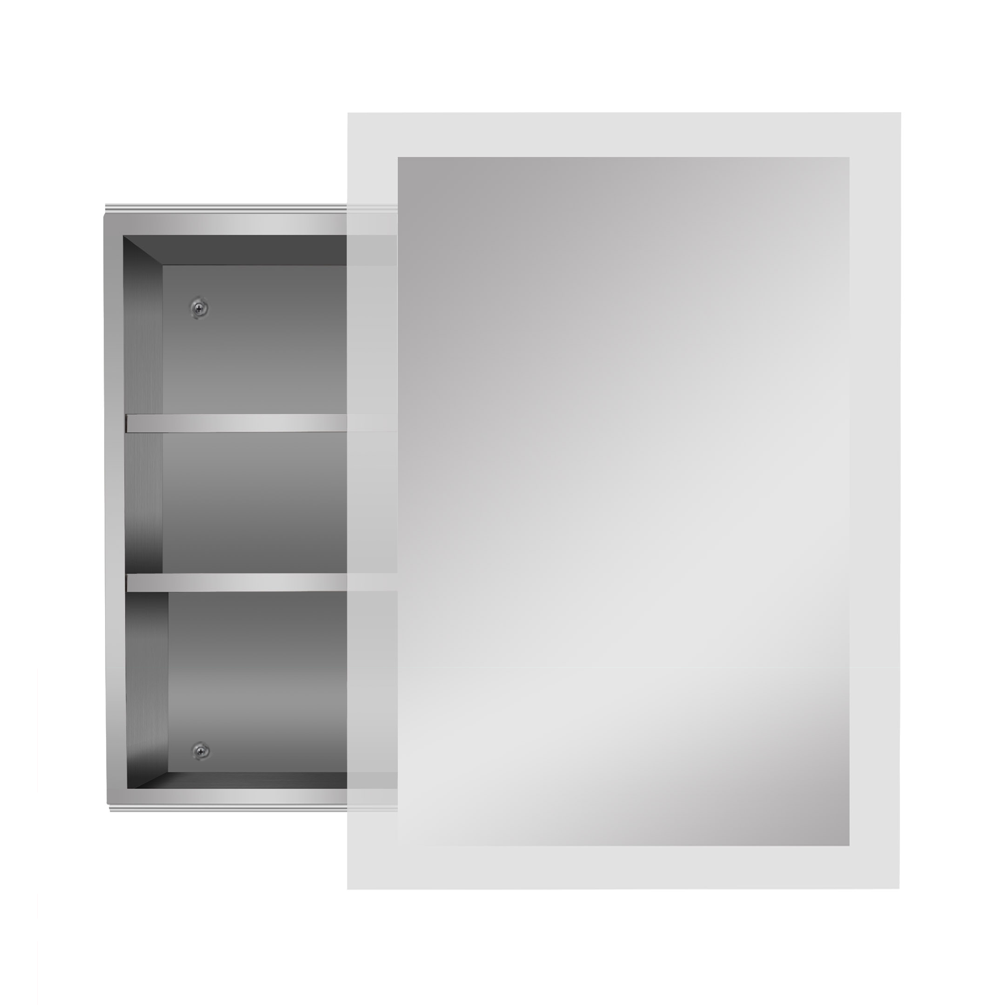 Bristol Non Illuminated Mirror Cabinet  - 480mm x 600mm