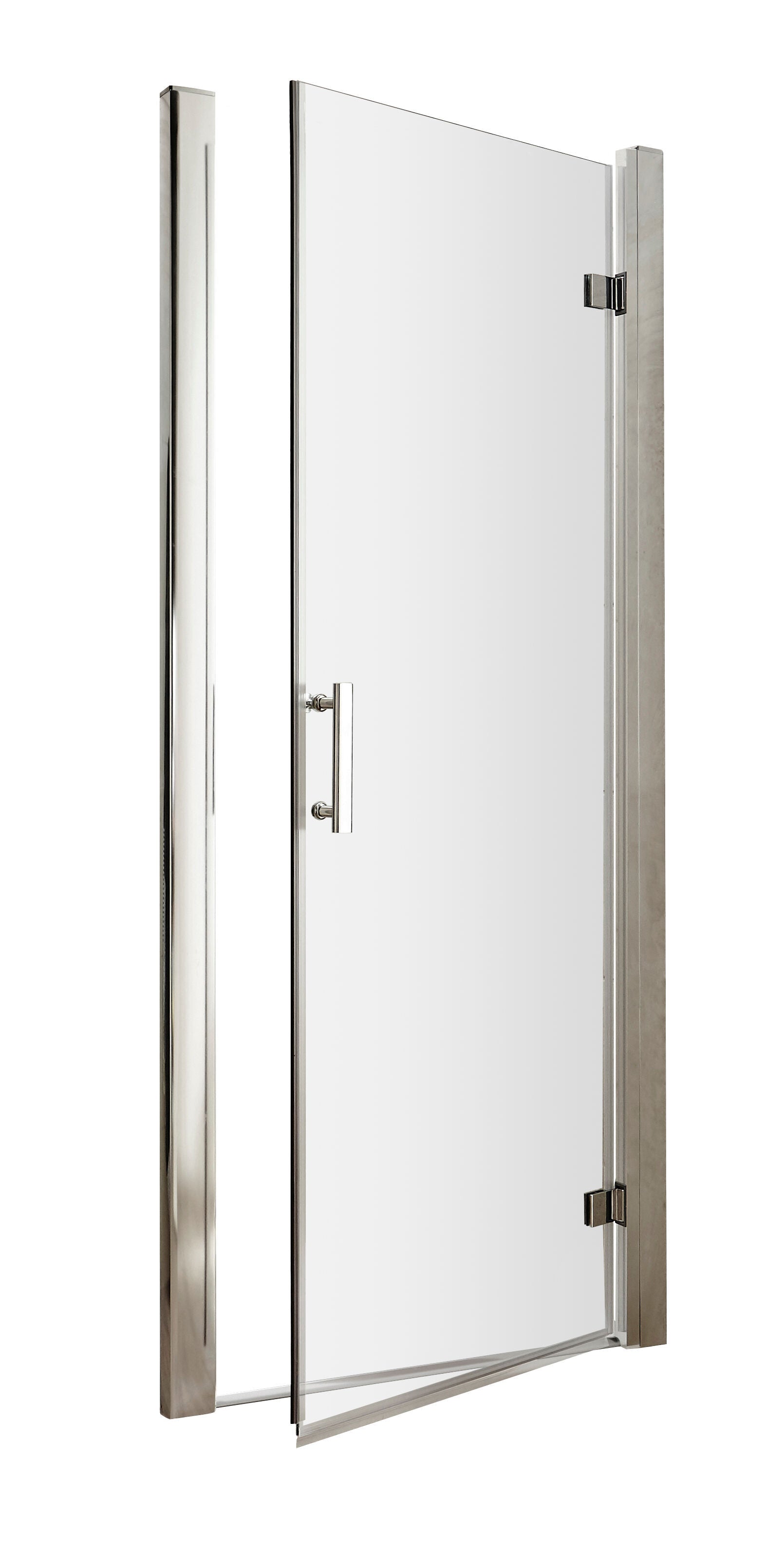 Nuda 6mm Glass Hinged Shower Door - Chrome
