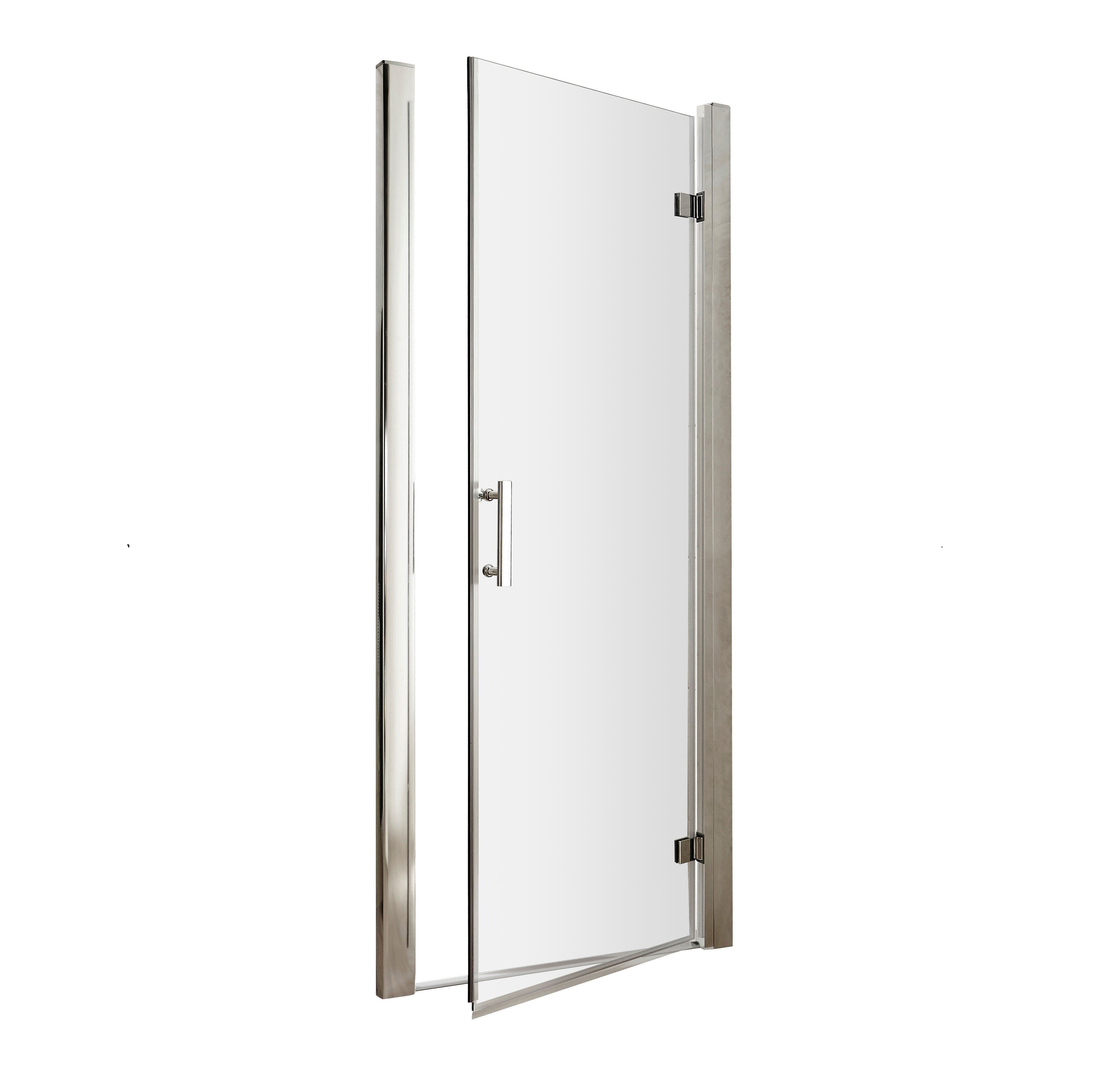 Nuda 6mm Glass Hinged Shower Door - Chrome