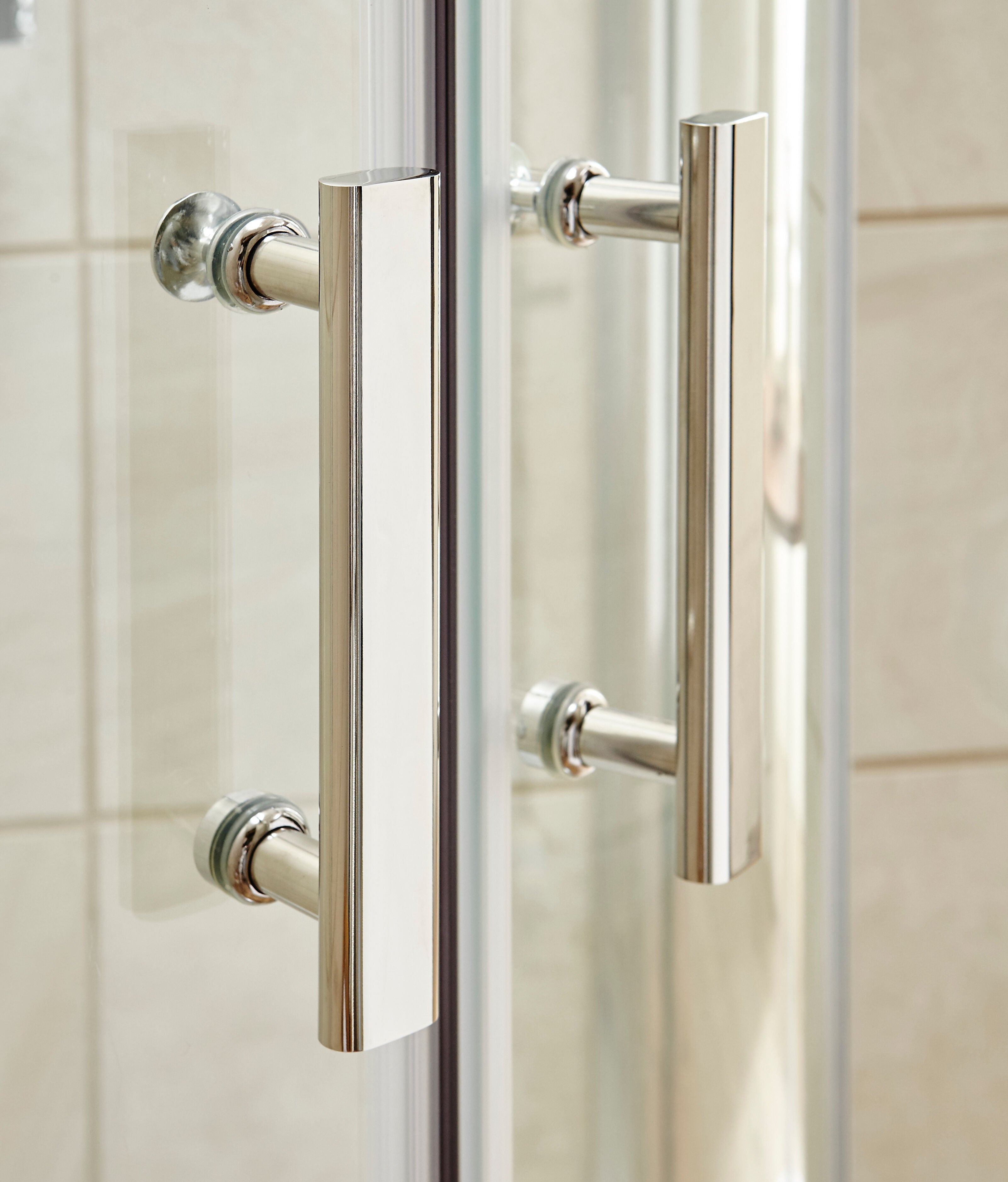 Nuda 6mm Glass Sliding Shower Door Enclosure - Chrome