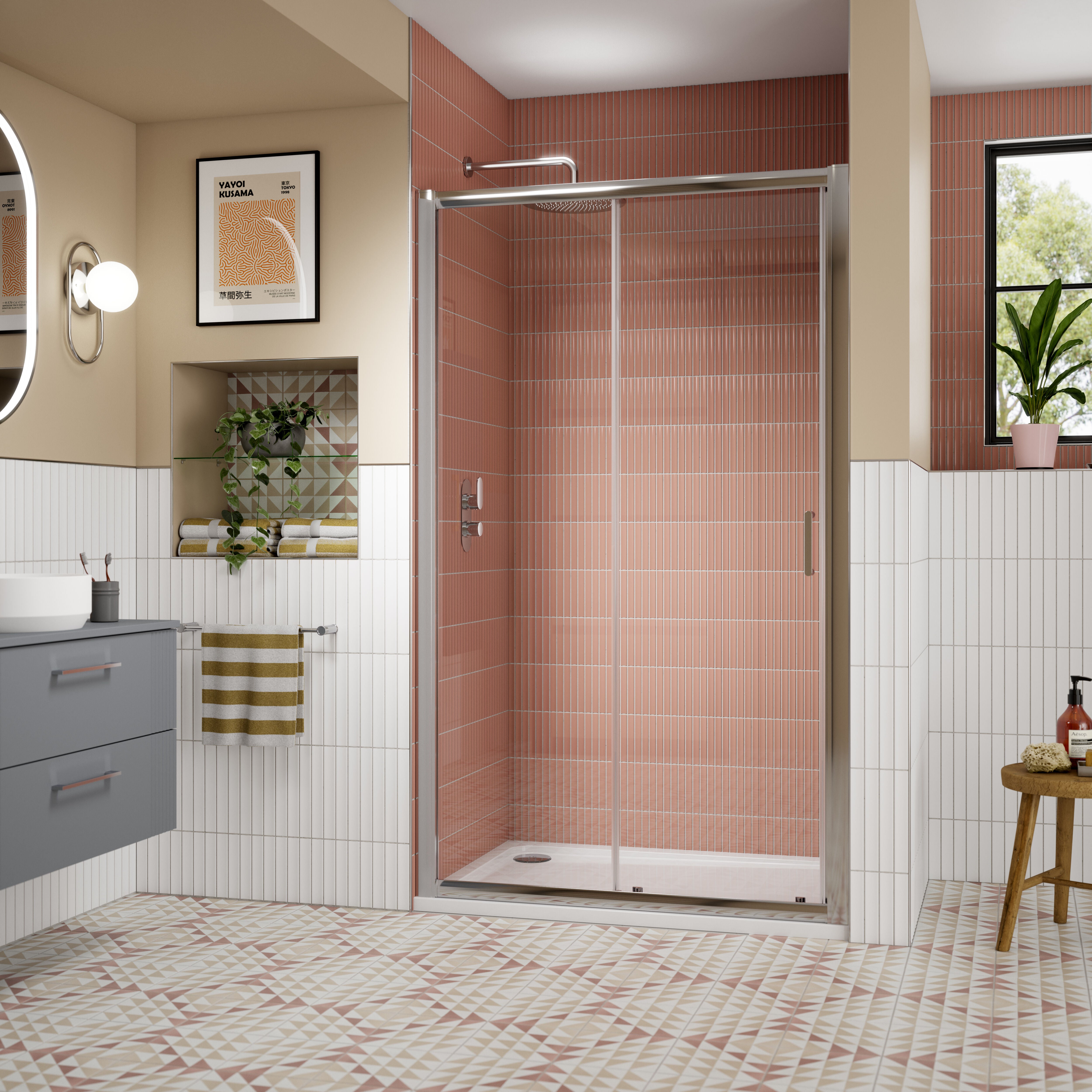 Forge 8mm Glass Sliding Shower Door