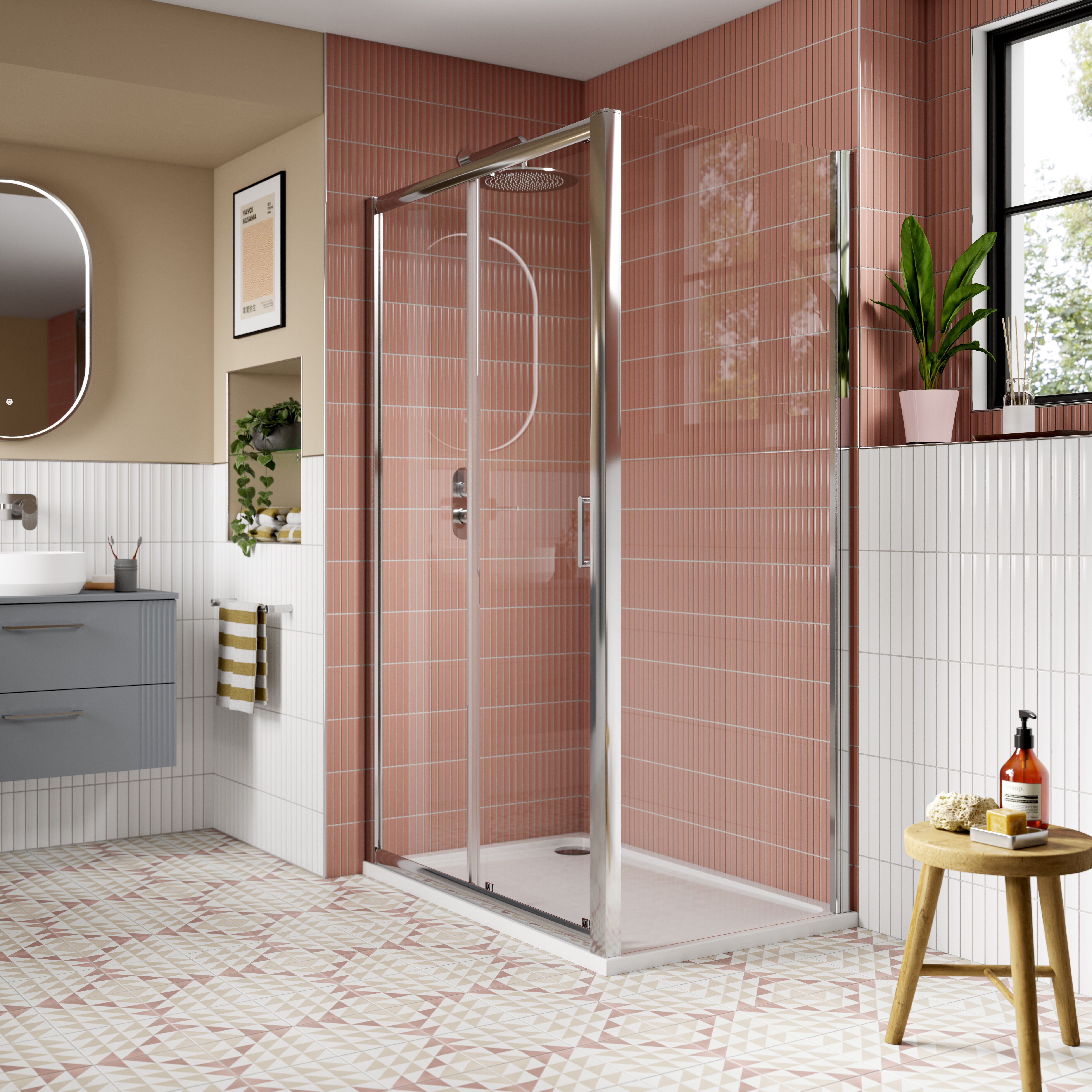 Forge 8mm Glass Sliding Shower Door
