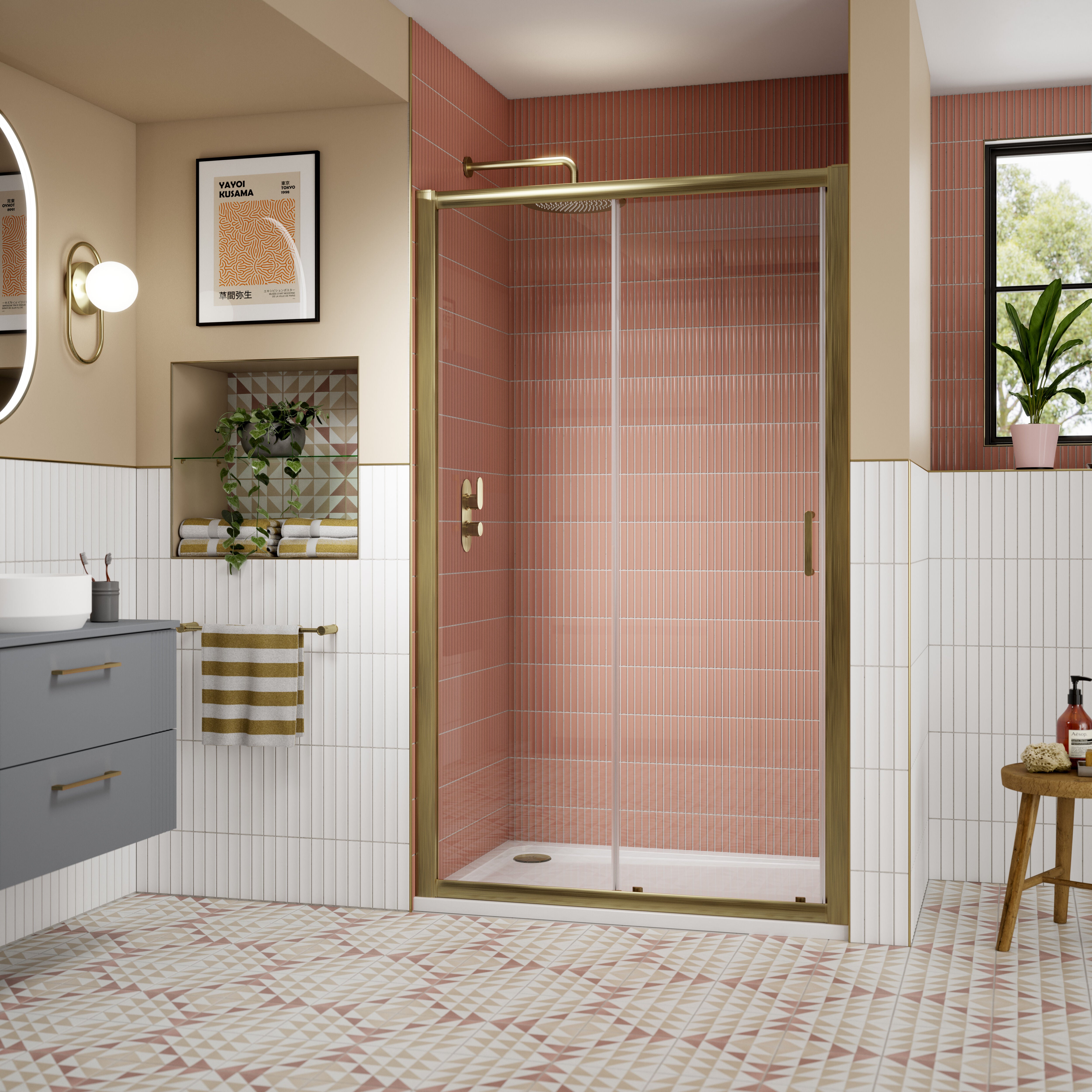 Forge 8mm Glass Sliding Shower Door