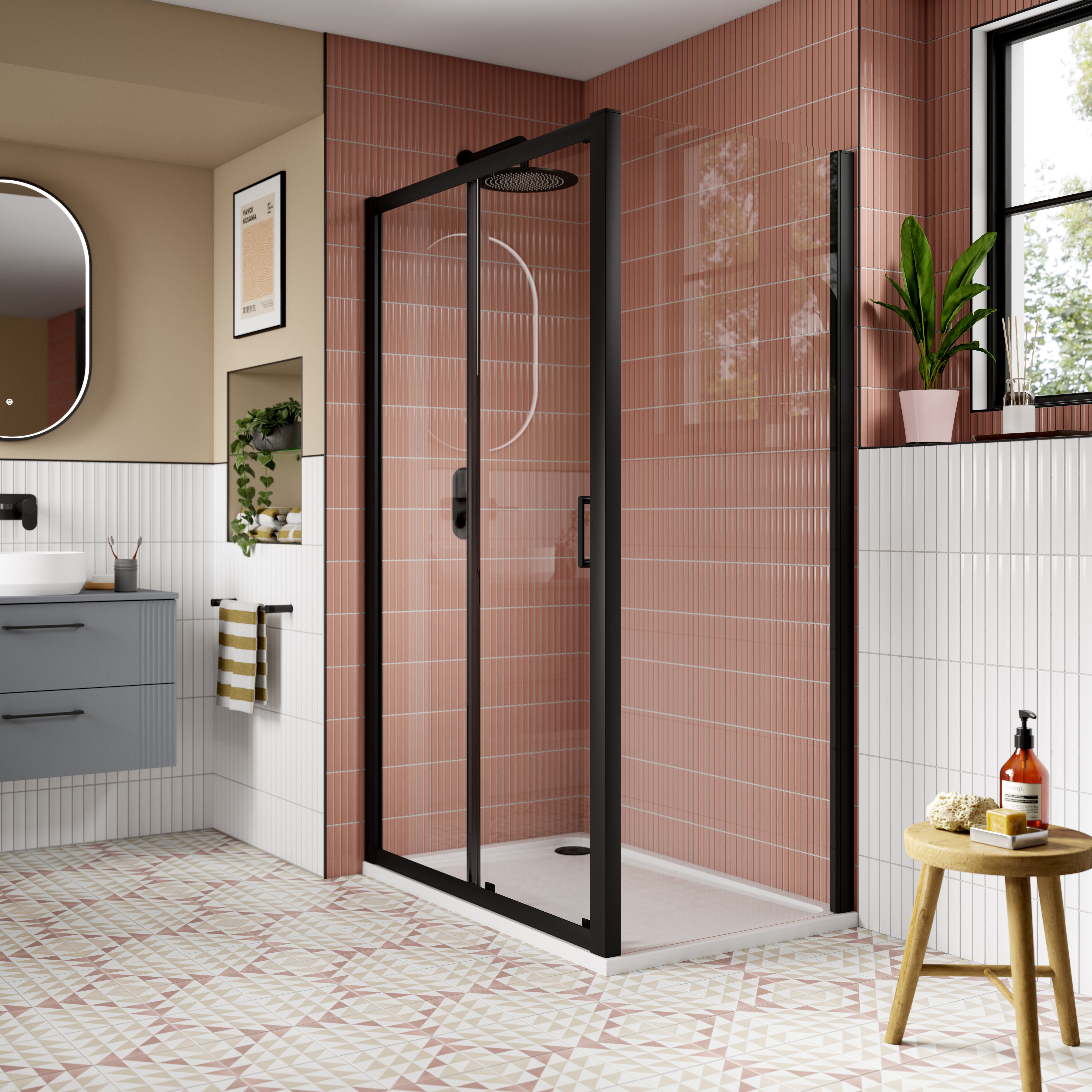 Forge 8mm Glass Sliding Shower Door