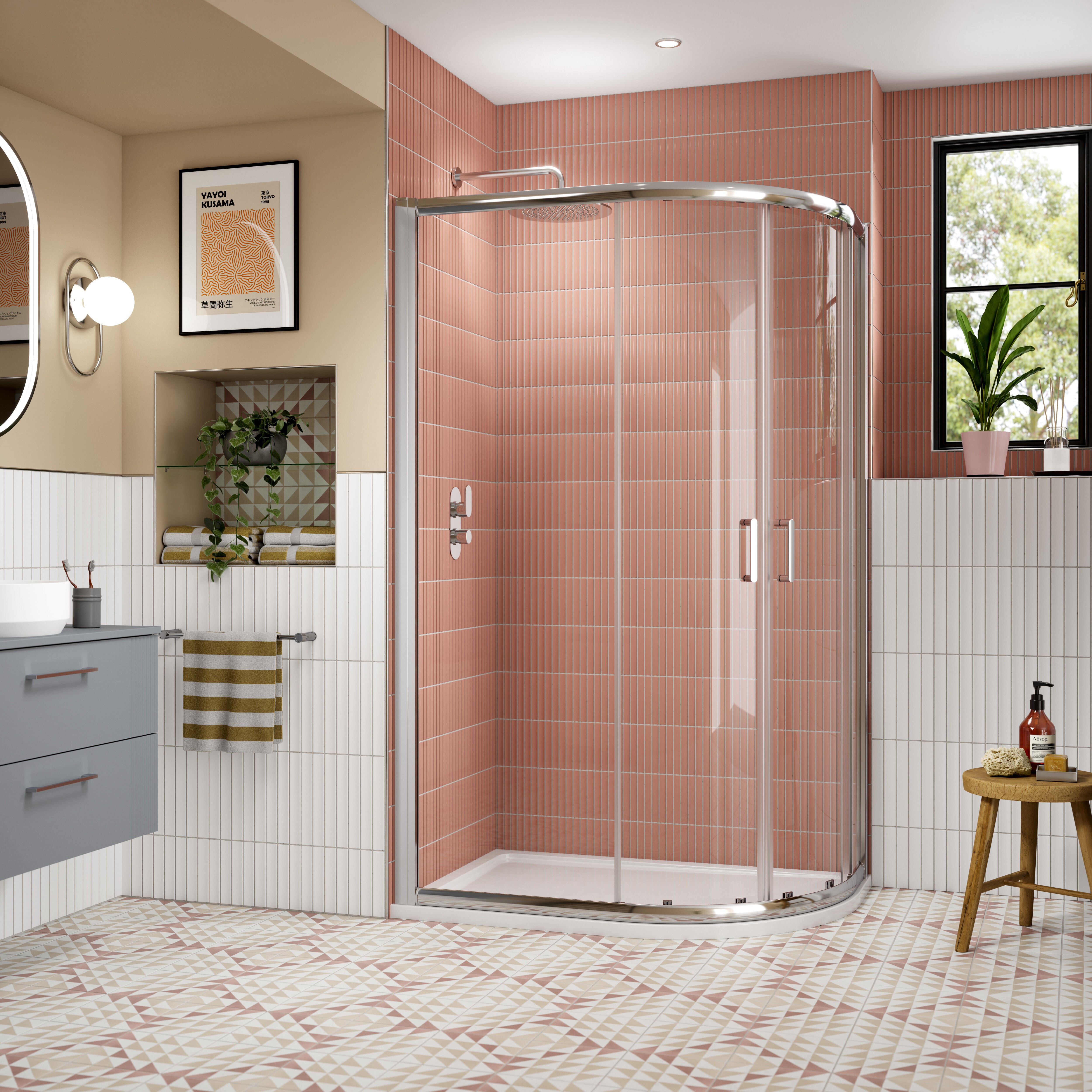 Forge 8mm Glass Offset Quadrant Shower Enclosure