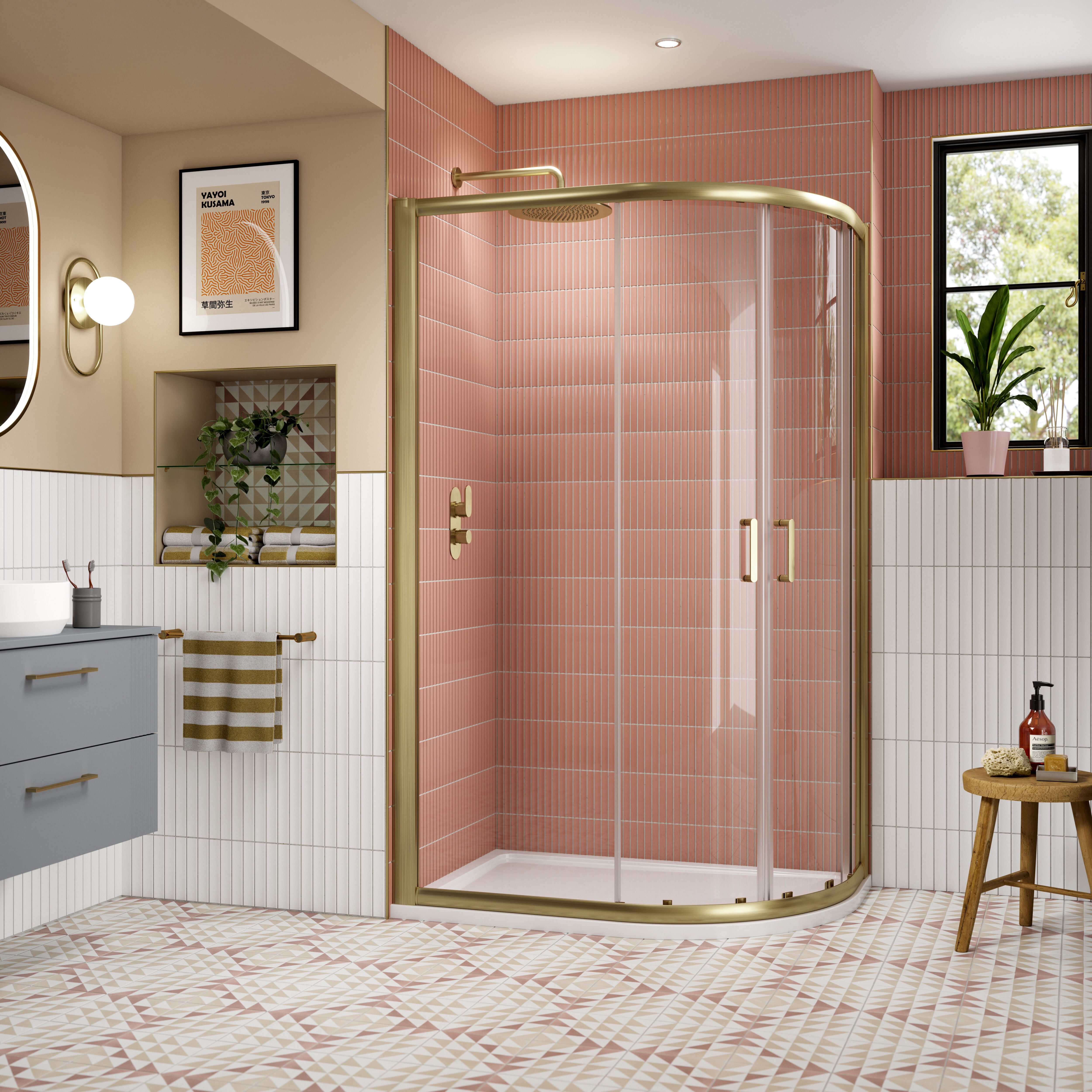 Forge 8mm Glass Offset Quadrant Shower Enclosure