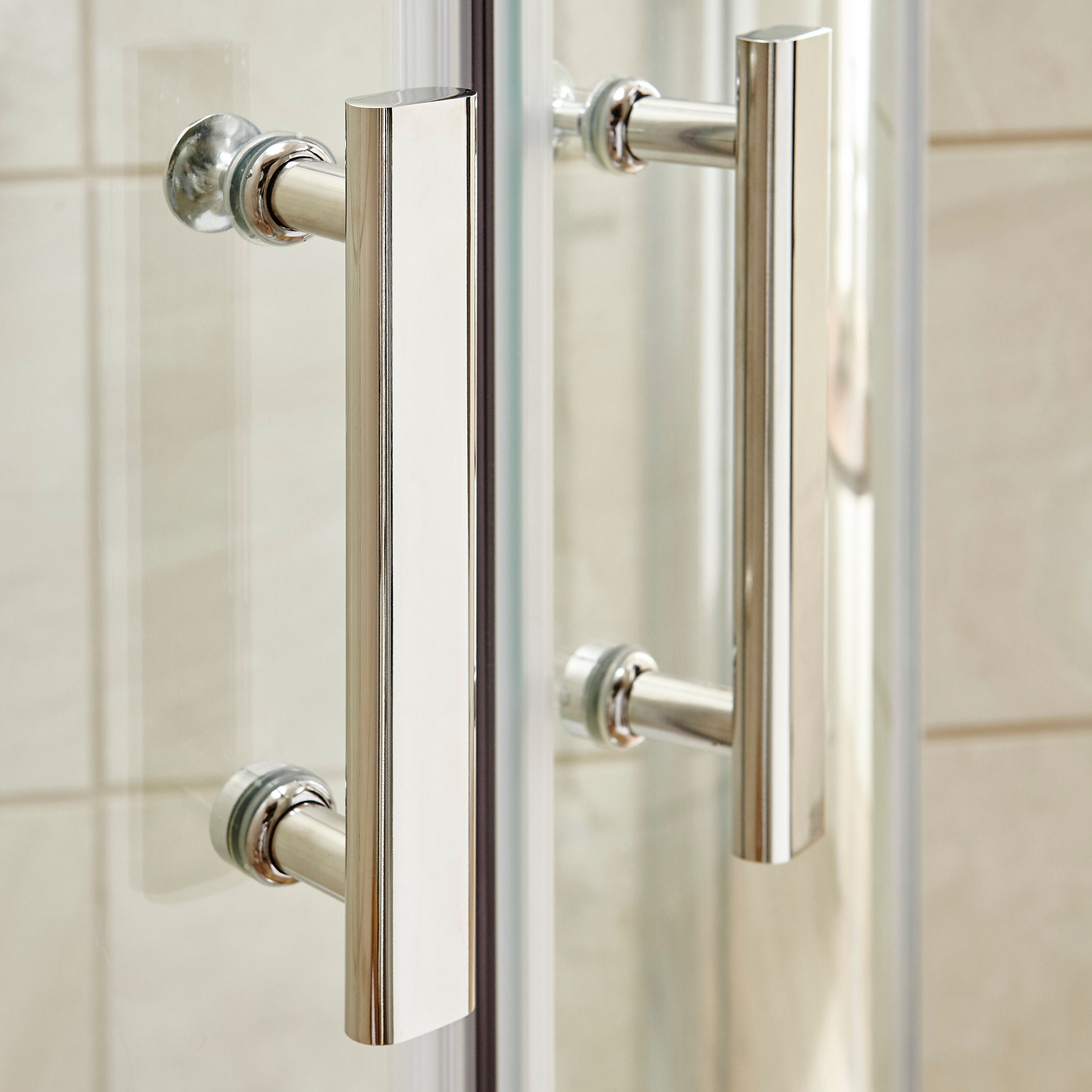 Nuda 6 mm Glass Quadrant Shower Door Enclosure - Chrome