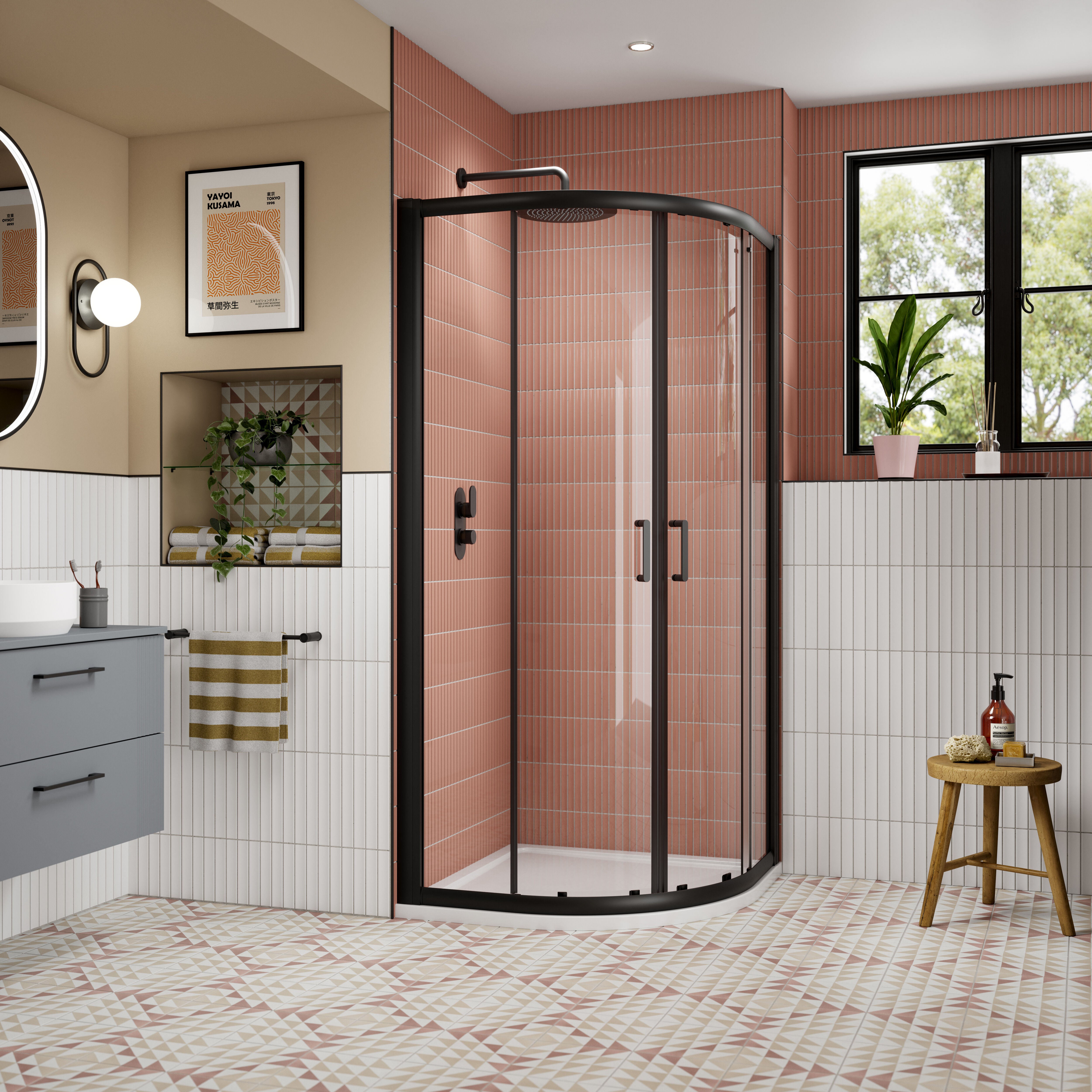 Forge 8mm Glass Quadrant Shower Enclosure