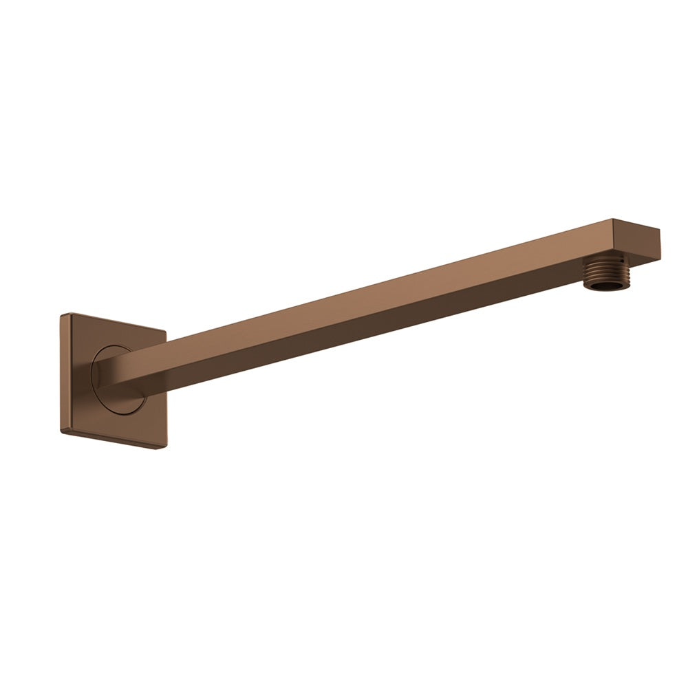 Cora Small Wall Mounted Square Shower Arm - 355mm Long - Chrome