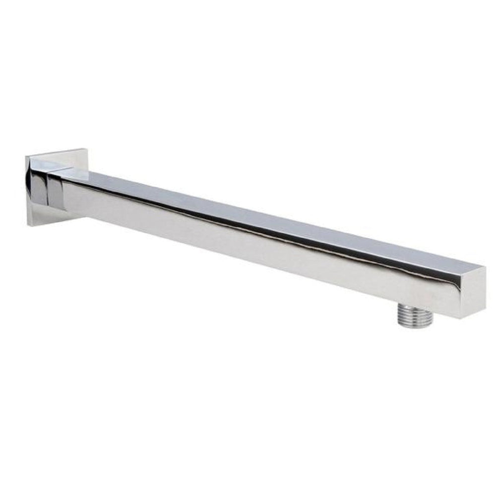 Cora Square Wall Mounted Shower Arm - 321mm Long - Chrome