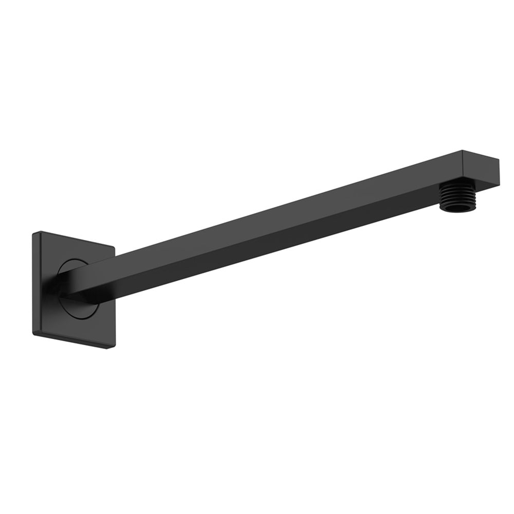 Cora Small Wall Mounted Square Shower Arm - 355mm Long - Chrome