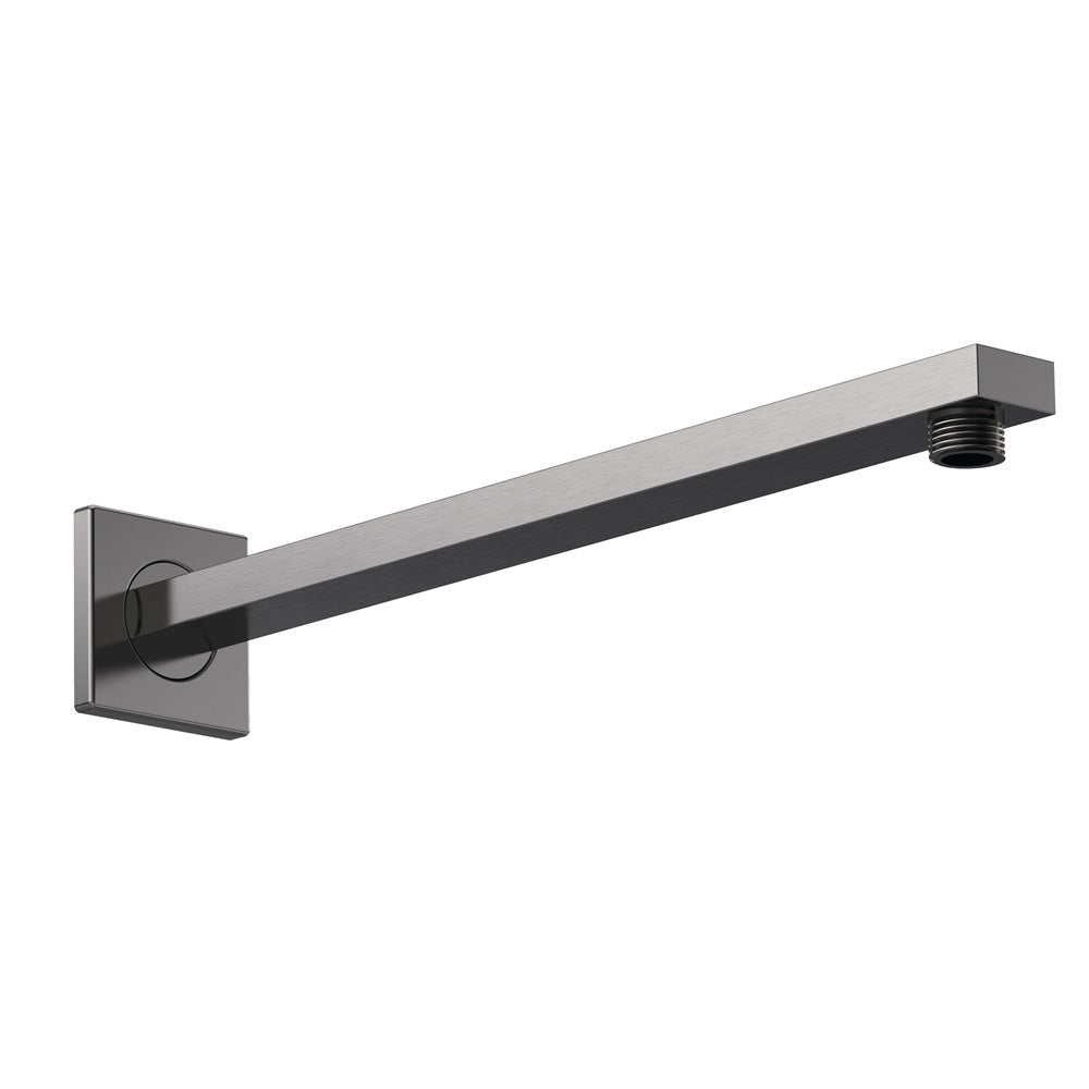 Cora Small Wall Mounted Square Shower Arm - 355mm Long - Chrome