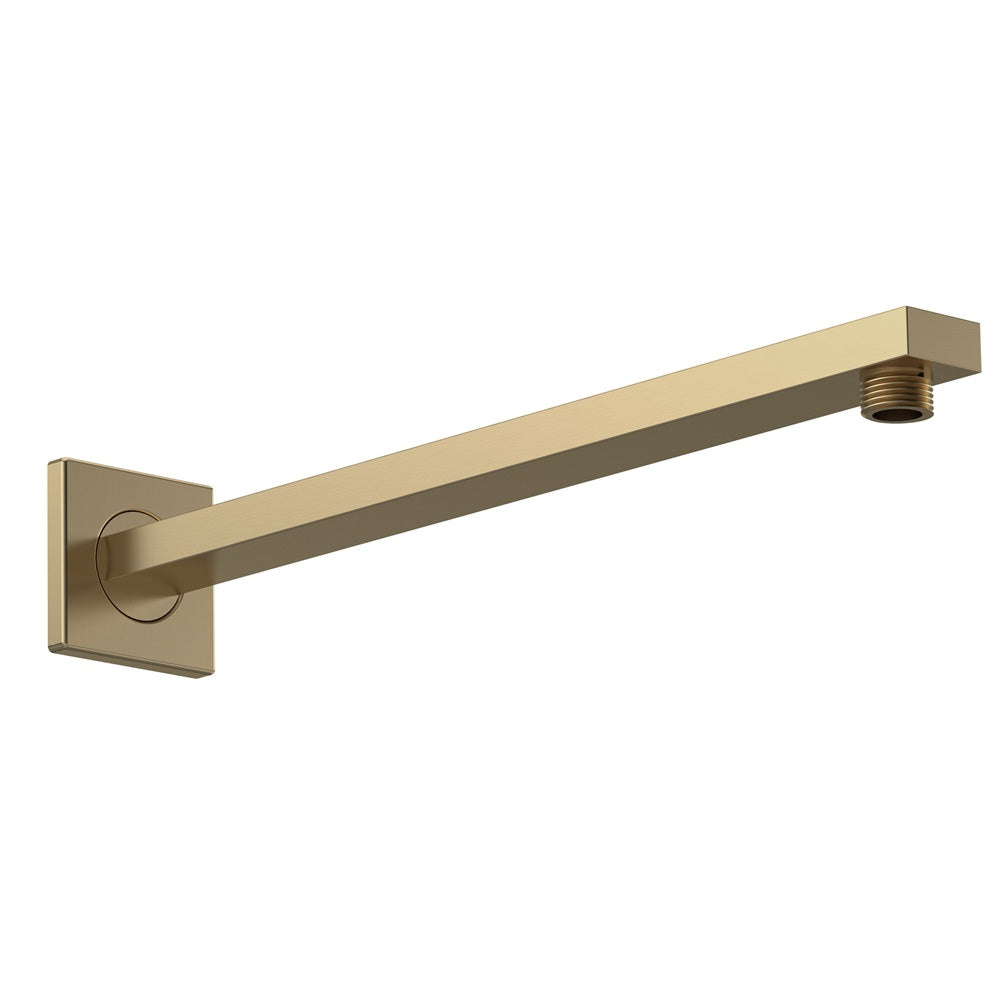 Cora Small Wall Mounted Square Shower Arm - 355mm Long - Chrome