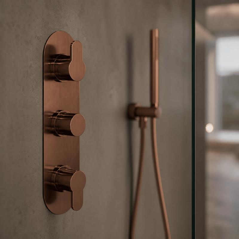 Astor 2 Outlet Thermostatic Concealed Shower Valve With Diverter