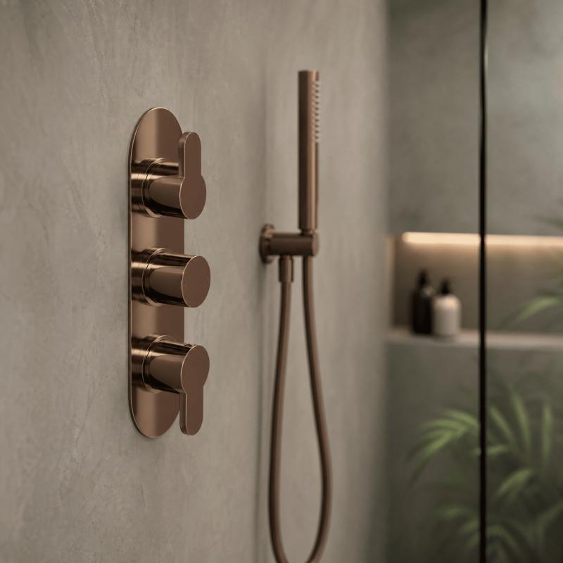 Astor 2 Outlet Thermostatic Concealed Shower Valve With Diverter