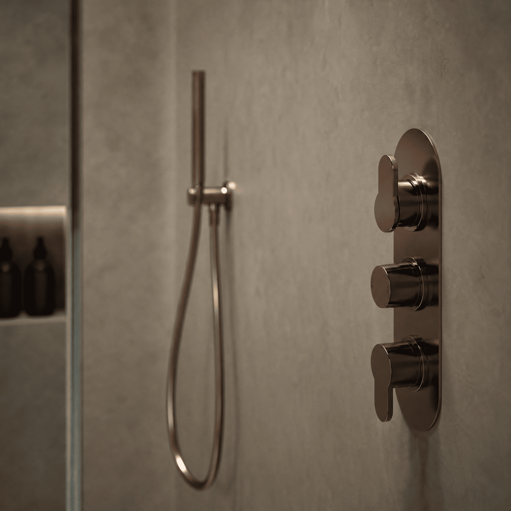 Astor 2 Outlet Thermostatic Concealed Shower Valve With Diverter